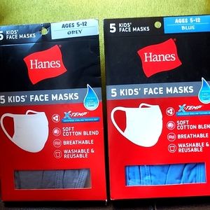 2 pk of Hanes Kids Face Masks